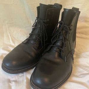 Timberland City Premium 5364R Black Leather Lace Up Boots 12W